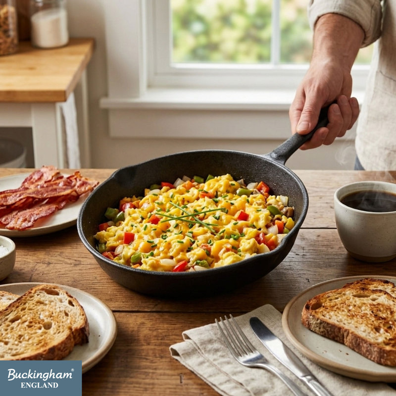 Buckingham Pre-seasoned Cast Iron Frying Pan 25 cm