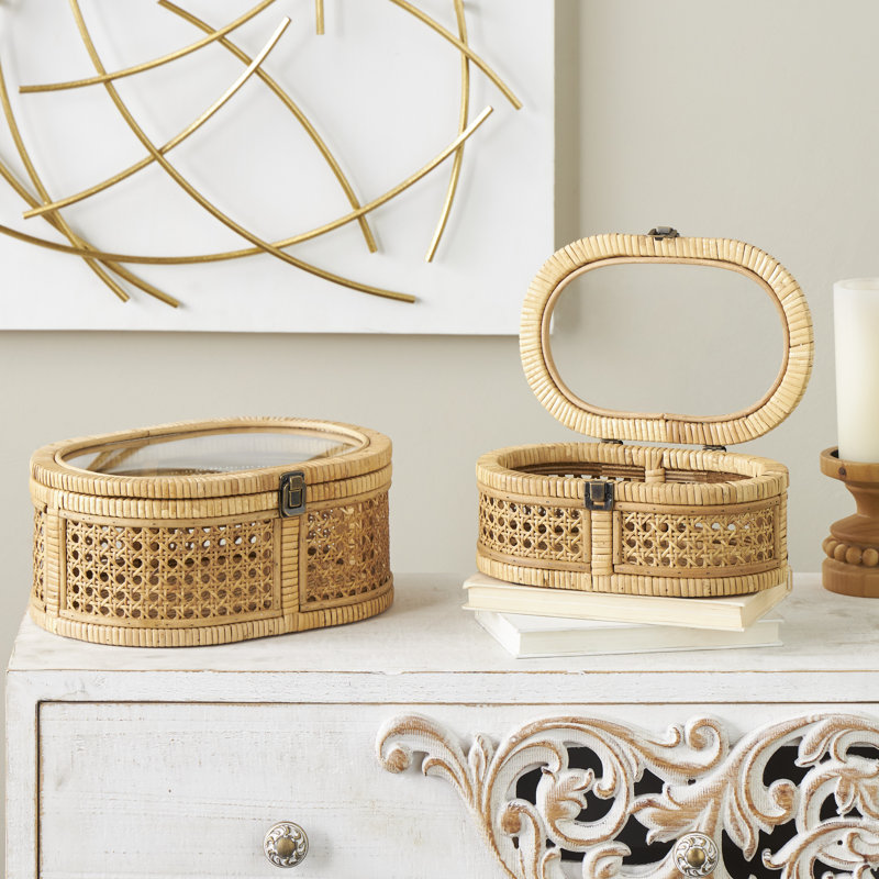 Dales 2 - Piece Handmade Rattan Decorative Box
