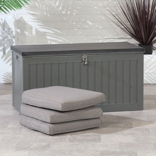 Suntime 109cm W 270L Water Resistant Plastic Lockable Deck Box in Grey
