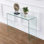 Console en verre trempé Ekinson