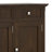 51"W Solid Wood 3-Shelf Entryway Storage Cabinet with Adjustable Shelves