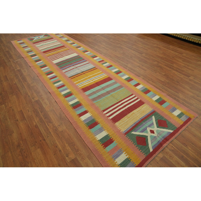 Tapis de couloir géométrique Kilim
