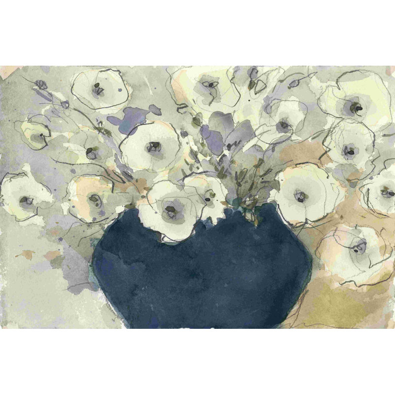 «White Blossom Study II» par Samuel Dixon - reproduction d'art sur toile tendue, H 20 po x l 30 po