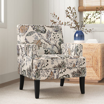 Cosette Transitional Upholstered Armchair with Nail Head Trim