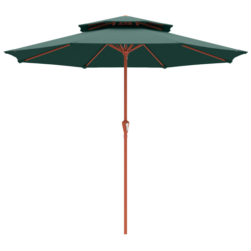 265cm Market Parasol, Green