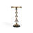 Francies 12" Round Granite Pedestal Side Table