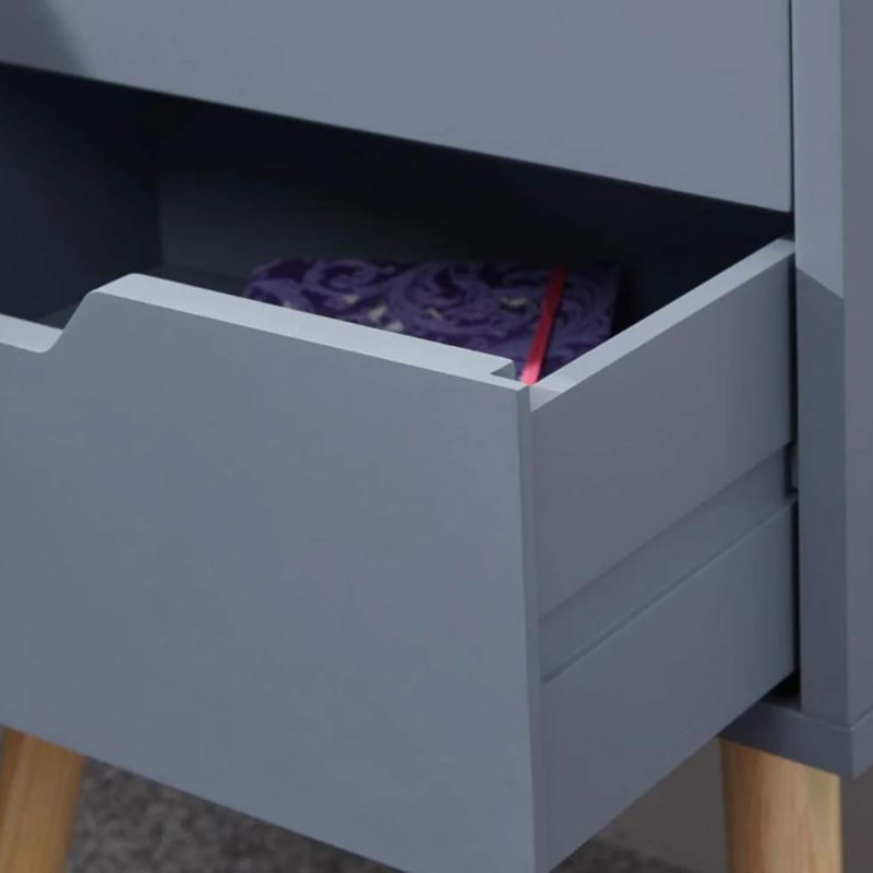Harrogate 40cm W Solid + Manufactured Wood Bedside Table