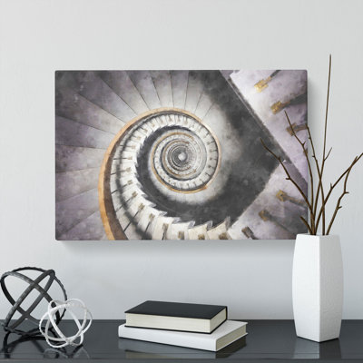 Spiral Staircase Architecture Vol.1 - Wrapped Canvas Print