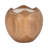 Natural Teak Wood 8" Round Candle - Warm Indoor Ambiance