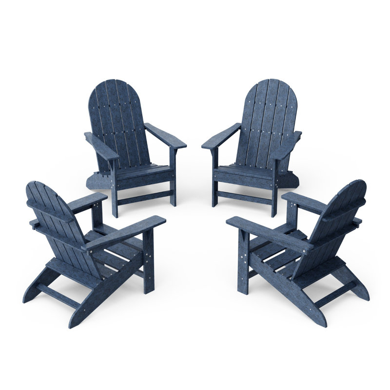 Freedom 4-Piece Traditional Adirondack Conversation Set, Patriot Blue