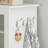Tall Shoe Cabinet with 24 Cubbies and Bottom Storage Shelf-1939497649