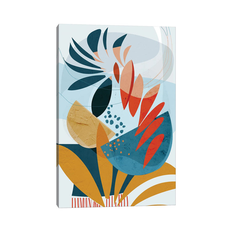 Plantes tropicales_1PC6, Sans cadre, toile, H 60 po x l 40 po