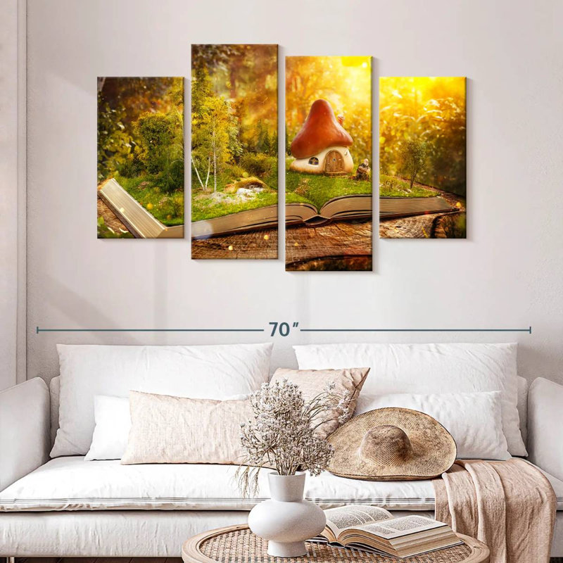Kelan Fantasy Home Champignon sur livre