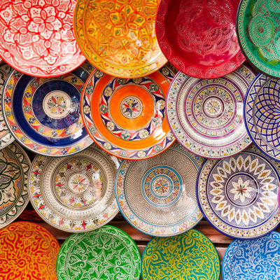«Colorful Clay Plates» par Kasto80 - reproduction d'art