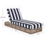 Gillian Steel and Rope Chaise Lounger-274022113