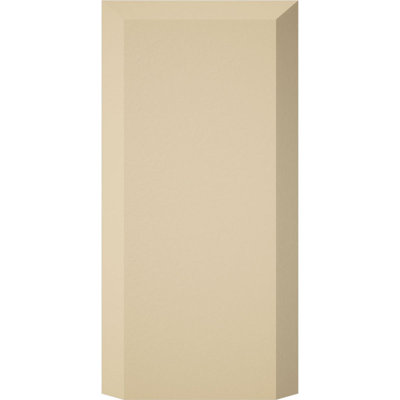 Foster Plinth Block with Beveled Edge, 4" H x 2" W x 1" D