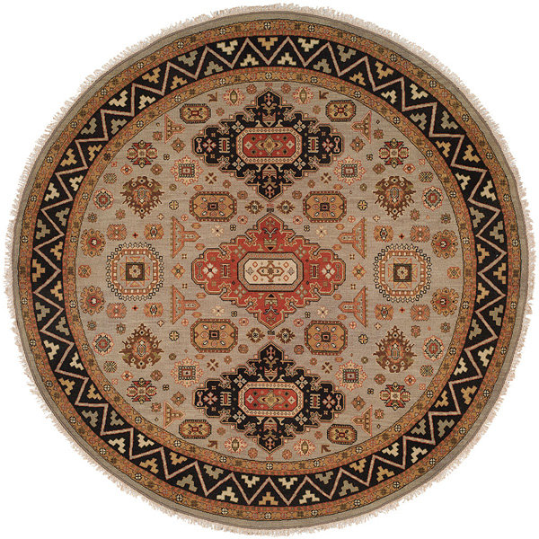 Abstract Area Rug, Round 6'