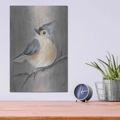 «Winter Bird I» par Jade Reynolds - reproduction d'art sur métal sans cadre