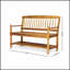 Banc Imperial Farmhouse avec rangement intégré et détails en bois d'acacia fabriqués à la main, parfait pour des sièges élégants et fonctionnels
