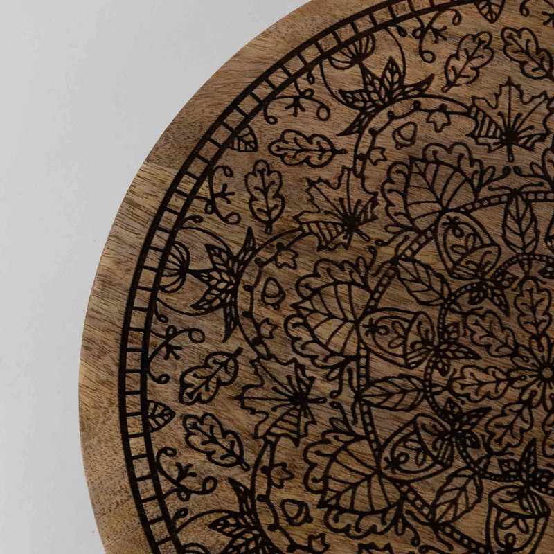 Mandala Wooden Lazy Susan