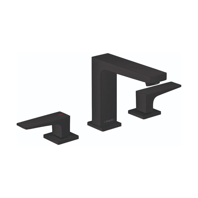 Hansgrohe Metropol Widespread Faucet 110 with Lever Handles and Drain Assembly, 1.2 GPM