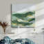 Toile tendue avec châssis vert Green Rolling Hills II - prêt à accrocher