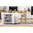 74.8" Kitchen Island With Extendable Dining Table, Kitchen Storage Cart With 3 Drawers, Power Outlet, Rolling Kitchen Island On Wheels With Spice Rack And 2 Door Cabinet, For Kitchen-1228623933