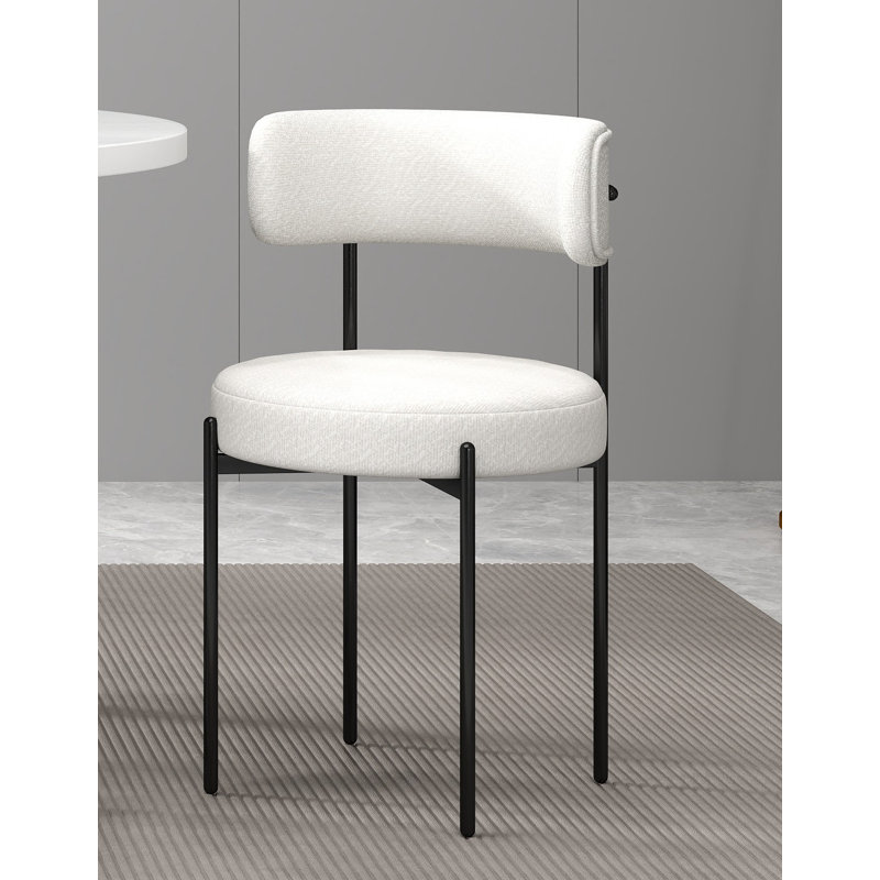 Saby 4 - Person Trestle Dining Set, White, 3