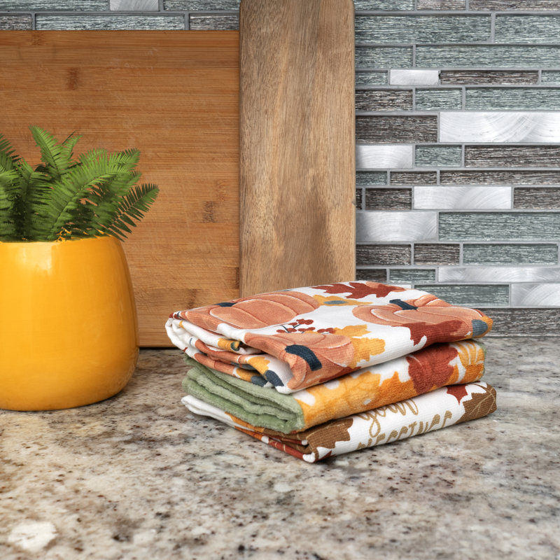Harvest Cotton Floral Tea Towel Kitchen Towel