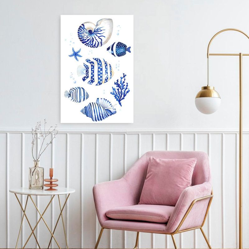 Art mural inspiré par la beauté tranquille de l'océan, H 24 po x l 16 po
