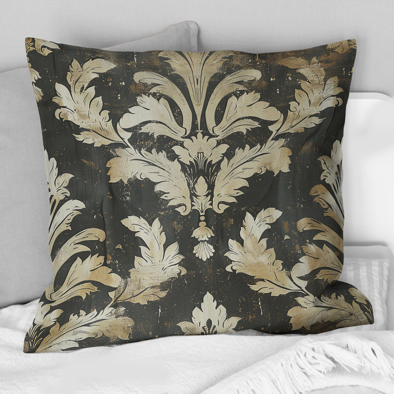 Coussin Black Rustic Elegance III - Country, H 16 po x l 16 po, Carrée