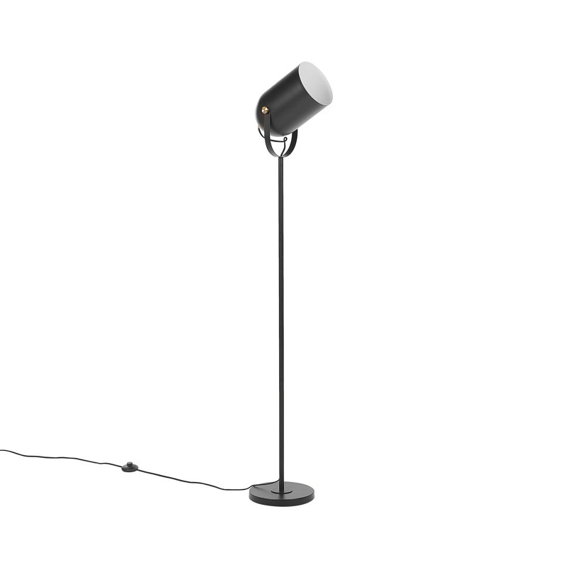 Esger 156cm Task Floor Lamp, Black, Black