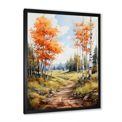 «Korser Birch Woods Autumn Whispers», reproduction sur toile