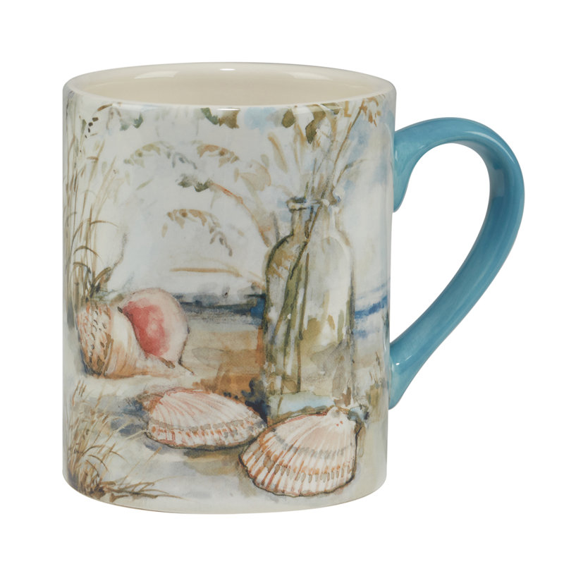 Coastal Landscape Set Of 4 Mug 14 Oz. 4 Asst.