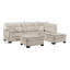 Canapé modulaire en L avec méridienne et repose-pieds, canapé d'angle moderne en tissu avec méridienne réversible pour le salon-857565066