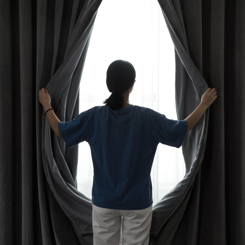 Imperial Rooms Crushed Velvet Eyelet Sheer Curtains, 117cm Width x 137cm Drop, Grey