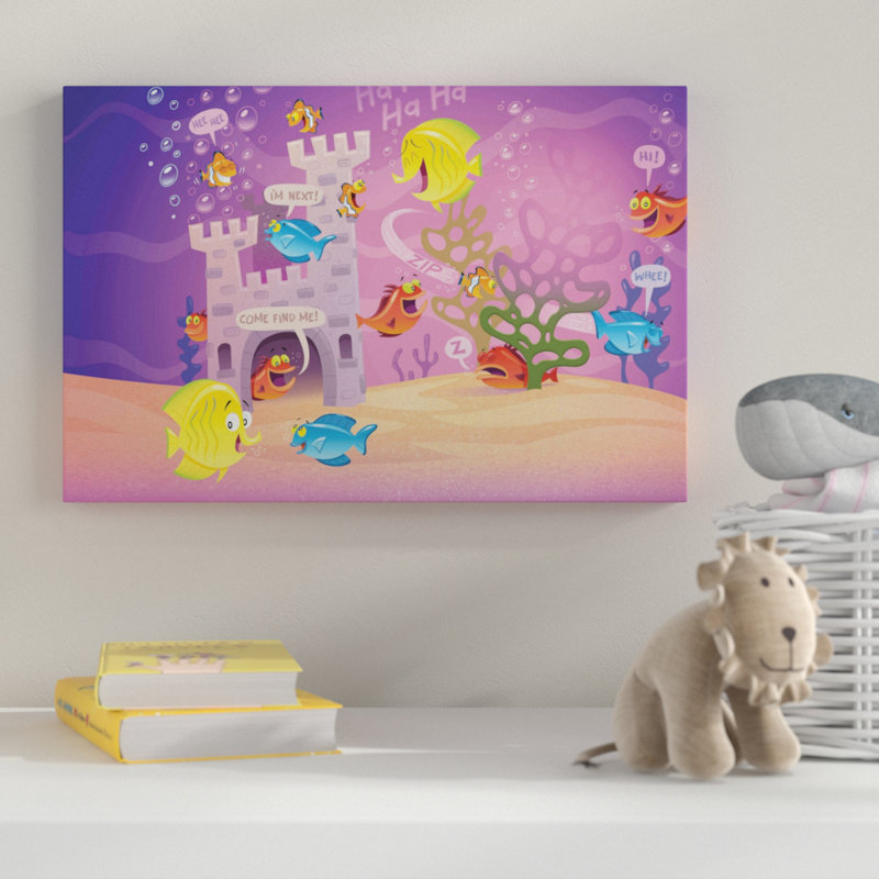 Aquatic Canvas Art, 61cm H x 91cm W