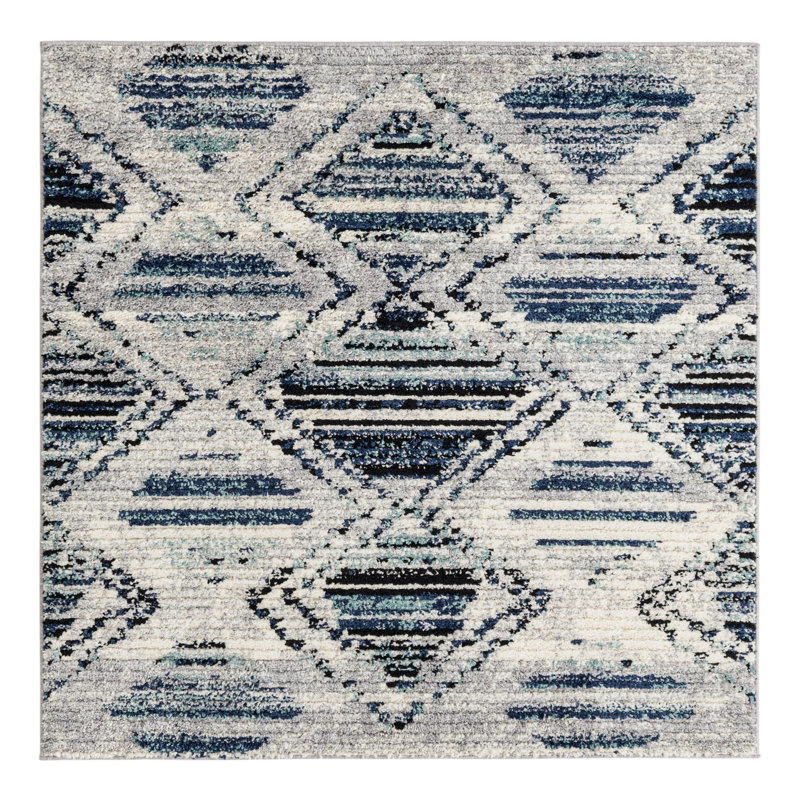Jaxson Geometric Indoor Rug, Square 5'3"