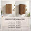 Armoire de rangement murale de 23 po de hauteur, armoire de rangement étroite avec porte, convenant aux petits espaces tels que les coins, couleur grain de bois de chêne brun