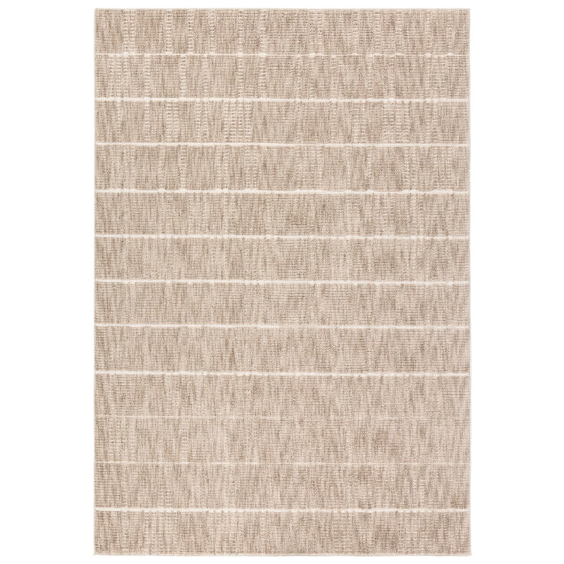 Tapis vert tissé à la machine Ebern Designs, Rectangle 8 pi 6 po x 11 pi 6 po
