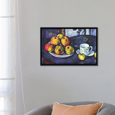 « Still Life with Apples » par Paul Cezanne, reproduction d'art sur toile tendue