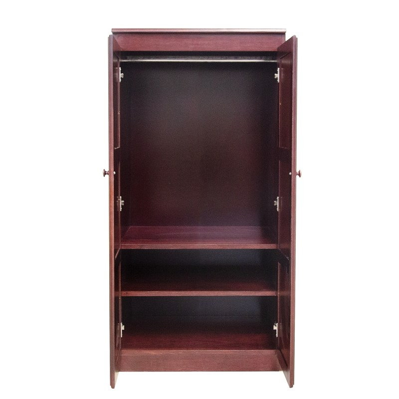  Armoire-penderie de 5 pi de hauteur H 60 po x l 30 po cerise, H 60 po x l 30 po x P 22 po, Cerisier