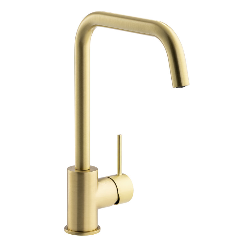 Abode Designs Vigour Kitchen Faucet, Brushed Brass