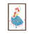 Classic Brown Wood Floater Framed