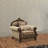 Dandre 49" Wide Velvet Armchair in Beige/Walnut