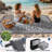 Reversible Outdoor Area Rug, Waterproof, Easy Clean, UV Resistant Patio Mat, Washable Garden Carpet for Beach, Porch, Backyard-420945003-420945002