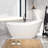 65'' x 29.5'' Freestanding Soaking Acrylic Bathtub