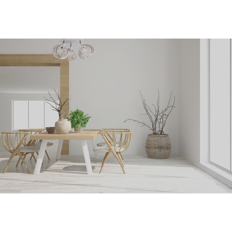 Parma Flush Mount, White