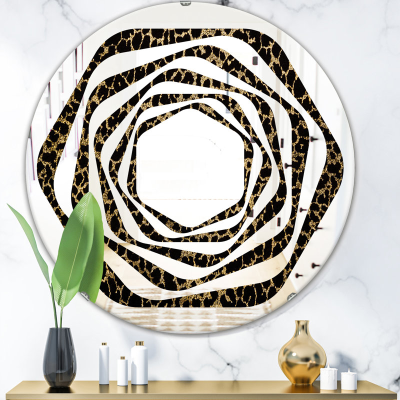 Miroir mural Whirl, H 23,6 po x l 23,6 po