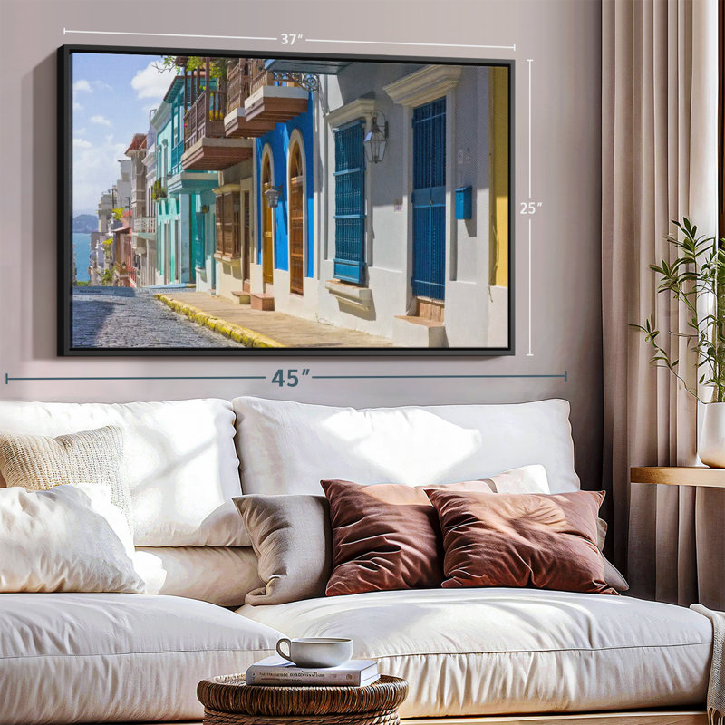 Impression sur toile, calle San Justo, H 9 po x l 13 po
